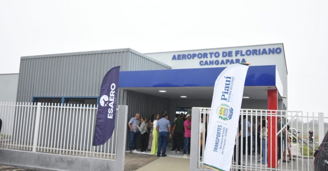 Governador entrega terminal de passageiros do aeroporto de Floriano e anuncia maternidade