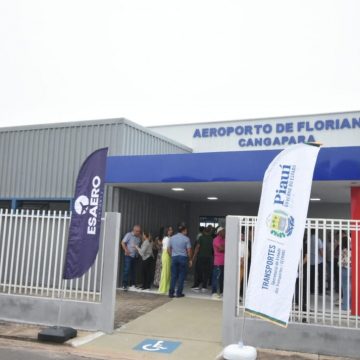 Governador entrega terminal de passageiros do aeroporto de Floriano e anuncia maternidade