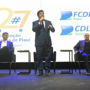 Rafael Fonteles firma compromisso pela segurança em evento lojista