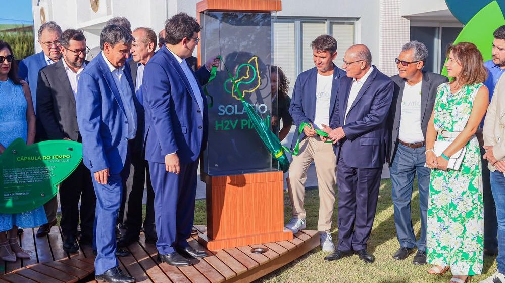 Rafael Fonteles e Geraldo Alckmin lançam maior empreendimento de hidrogênio verde do mundo em Parnaíba