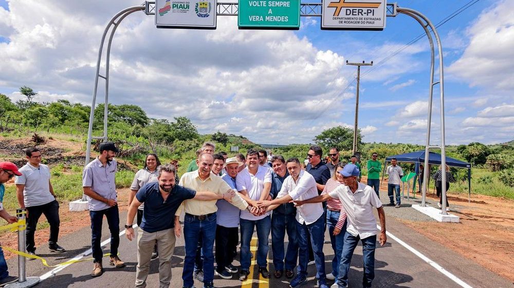 Rafael Fonteles inaugura recuperação da PI 245 e unidade do Saúde Digital em Vera Mendes