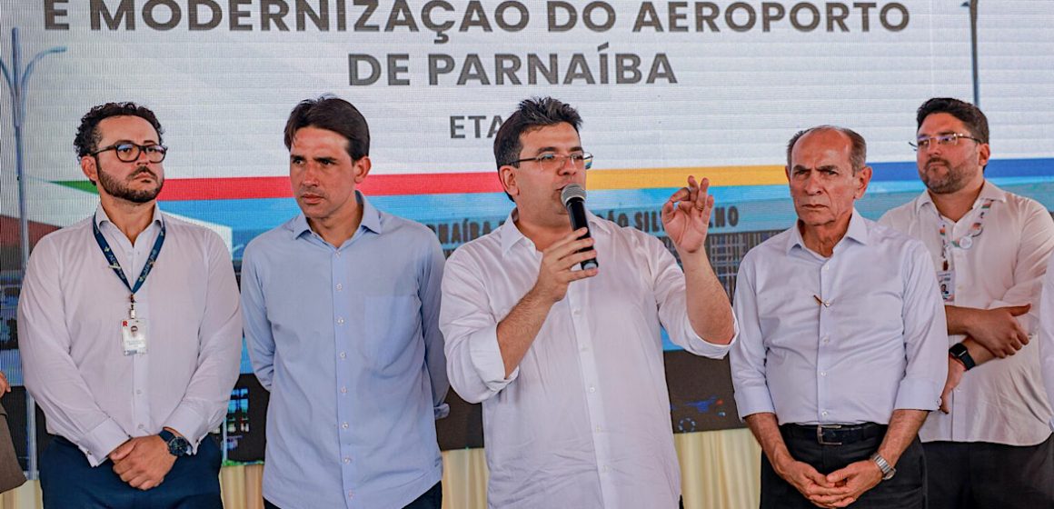 Rafael Fonteles entrega nova estrutura do Aeroporto de Parnaíba, que terá voos diretos para Fortaleza