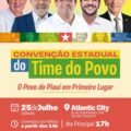 Time do Povo realiza convenção neste sábado e expectativa da base é de evento histórico em Teresina
